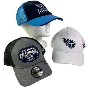 3 Tennessee Titans NFL Season Ticket Member Mesh Caps Hat Snapback NWOT 3 Colors